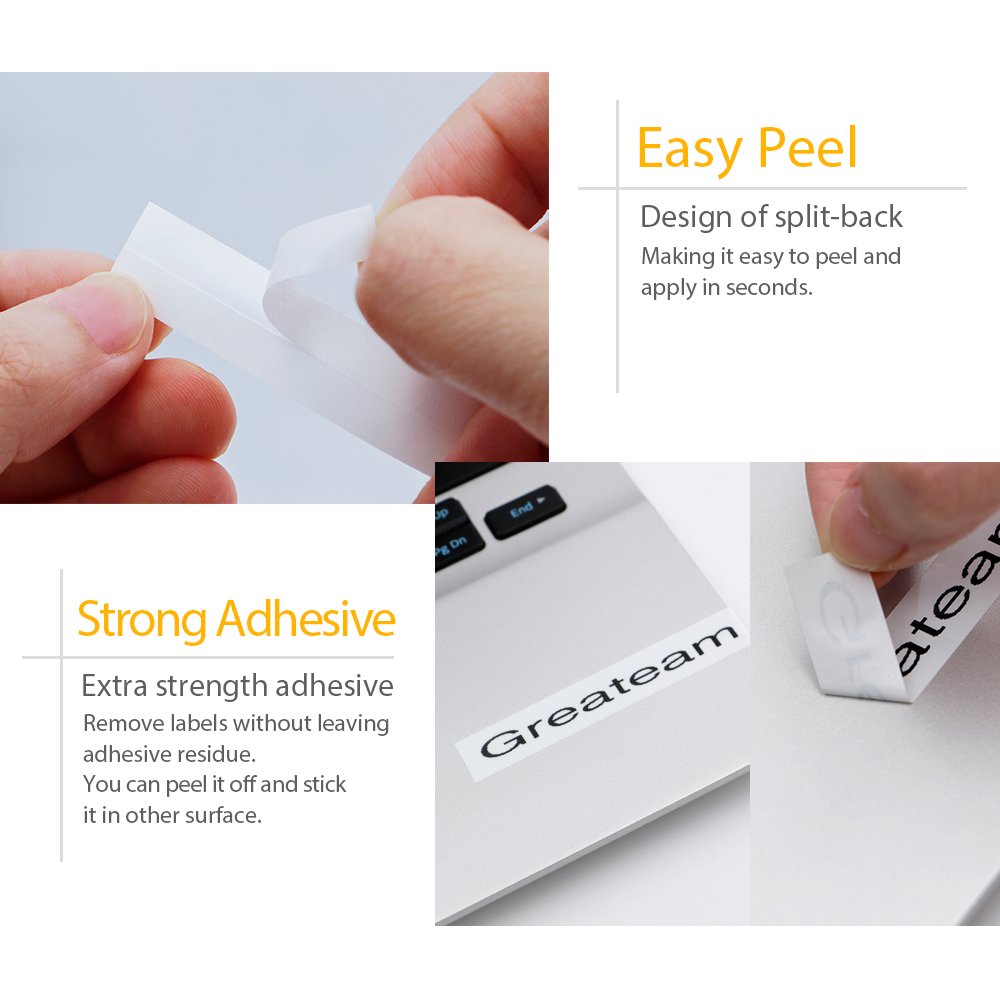 6mm Label Maker Tape Compatible Brother TZe-211 Label Tape 6mm, Tze 211 P-Touch 6mm 1/4inch Tape, Tze Tape 6mm Use for Brother PT-D400AD PT-D210 PT-H110 PT-P300BT PTD600 PT-D200, 5-Pack